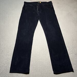 J Crew Pants Mens 36x32 Corduroy Slim Straight Leg Casual Cotton Blue